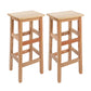 Taburete de barra de madera maciza taburete de mostrador sin respaldo para uso doméstico