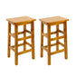 Taburete de barra de madera maciza taburete de mostrador sin respaldo para uso doméstico