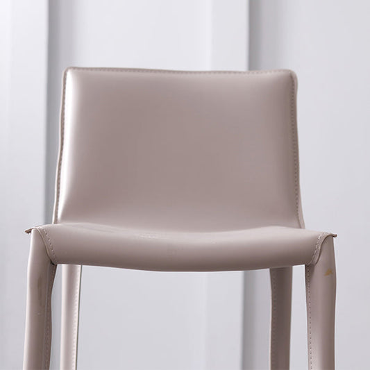 Glam Indoor Stools with Leather Legs Matte Finish Faux Leather Counter & Bar Stools