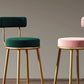 Industrial Velvet Counter & Bar Stools Matte Finish Indoor Stools Clearhalo 'Bar Furniture' 'Bar Stools' 'bar_stools' 'furn' 'furn_bar_stools' 'Furniture' 'Kitchen & Dining Furniture' 6747498
