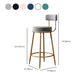 Industrial Velvet Counter & Bar Stools Matte Finish Indoor Stools Clearhalo 'Bar Furniture' 'Bar Stools' 'bar_stools' 'furn' 'furn_bar_stools' 'Furniture' 'Kitchen & Dining Furniture' 6747521
