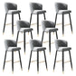 Contemporary Velvet Counter & Bar Stools Matte Finish Indoor Stools with Metal Frame