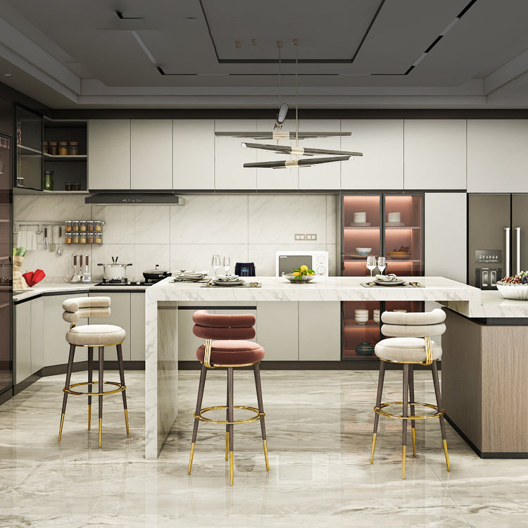 Glam Bar Hocker gepolsterte Rückenlehne Theke für Bristol gepolstert