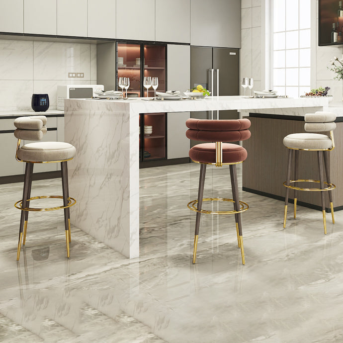 Glam Bar Hocker gepolsterte Rückenlehne Theke für Bristol gepolstert