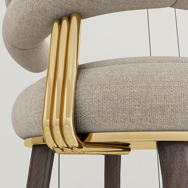 Glam Bar Hocker gepolsterte Rückenlehne Theke für Bristol gepolstert