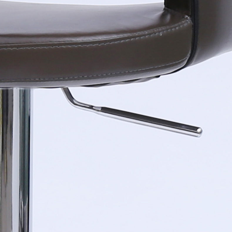 Moderner Leder -Barhocker Verstellbarer Rückenlehneschalterschalter für Bristol