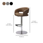 Moderner Leder -Barhocker Verstellbarer Rückenlehneschalterschalter für Bristol