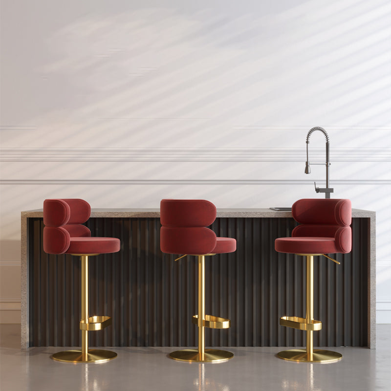 ブリストル用のグラムスイベルバースツール布張り調整可能なカウンタースツール