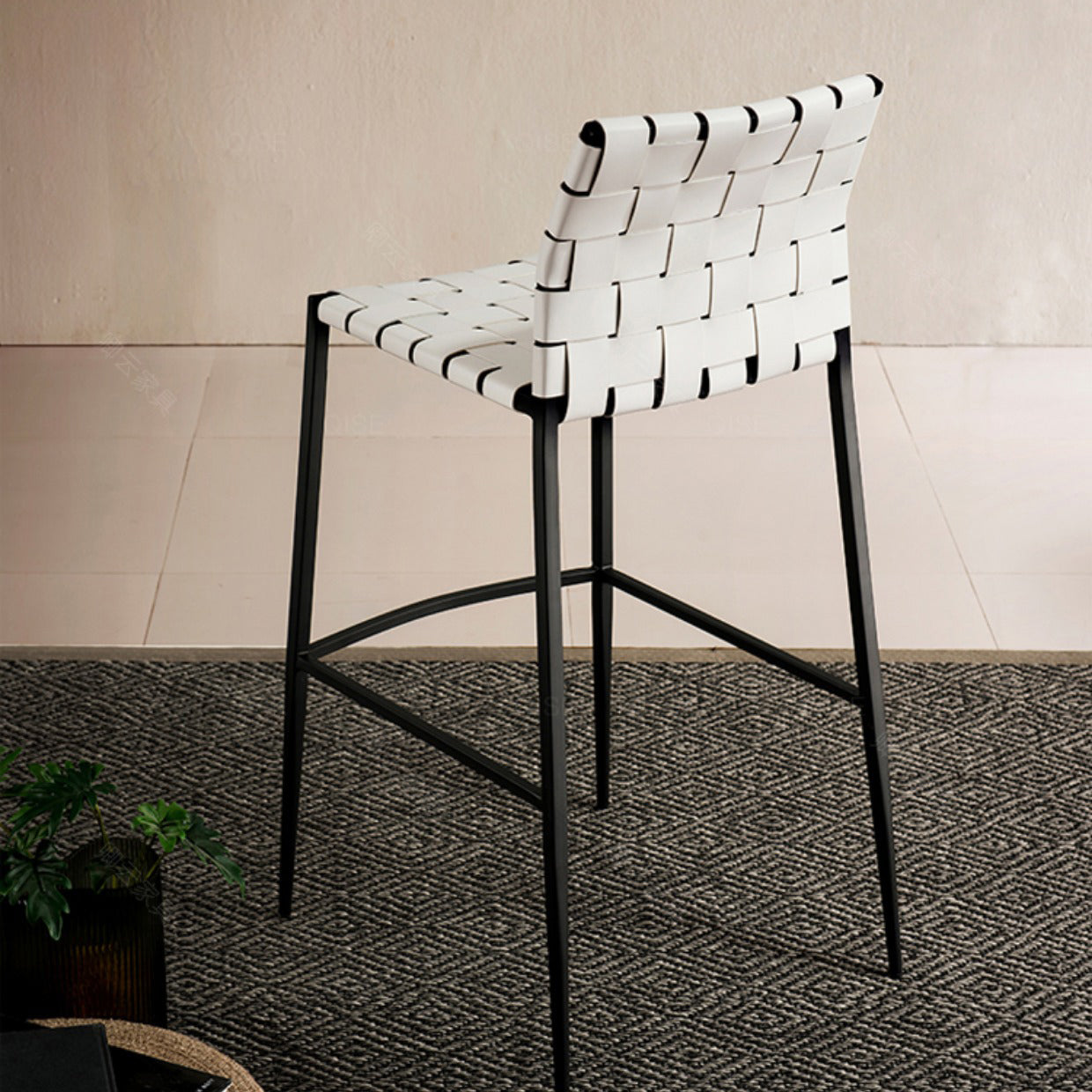 Modern Style Bar Stool Leather Backrest Counter Stool with Metal Legs Clearhalo 'Bar Furniture' 'Bar Stools' 'bar_stools' 'furn' 'furn_bar_stools' 'Furniture' 'Kitchen & Dining Furniture' 6747703