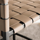 Modern Style Bar Stool Leather Backrest Counter Stool with Metal Legs