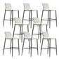 Modern Style Bar Stool Leather Backrest Counter Stool with Metal Legs White 8 Piece Set Clearhalo 'Bar Furniture' 'Bar Stools' 'bar_stools' 'furn' 'furn_bar_stools' 'Furniture' 'Kitchen & Dining Furniture' 6747712