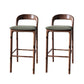 Brown Ash Wood Counter Stools Industrial Green Velvet Stools 2 Piece Set Clearhalo 'Bar Furniture' 'Bar Stools' 'bar_stools' 'furn' 'furn_bar_stools' 'Furniture' 'Kitchen & Dining Furniture' 6747740