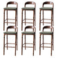 Brown Ash Wood Counter Stools Industrial Green Velvet Stools 6 Piece Set Clearhalo 'Bar Furniture' 'Bar Stools' 'bar_stools' 'furn' 'furn_bar_stools' 'Furniture' 'Kitchen & Dining Furniture' 6747743
