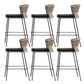 Industrial Bar Stool Upholstered Backrest Counter Stool for Dining Room Armless 6 Piece Set Clearhalo 'Bar Furniture' 'Bar Stools' 'bar_stools' 'furn' 'furn_bar_stools' 'Furniture' 'Kitchen & Dining Furniture' 6747760