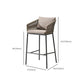 Industrial Bar Stool Upholstered Backrest Counter Stool for Dining Room Clearhalo 'Bar Furniture' 'Bar Stools' 'bar_stools' 'furn' 'furn_bar_stools' 'Furniture' 'Kitchen & Dining Furniture' 6747770