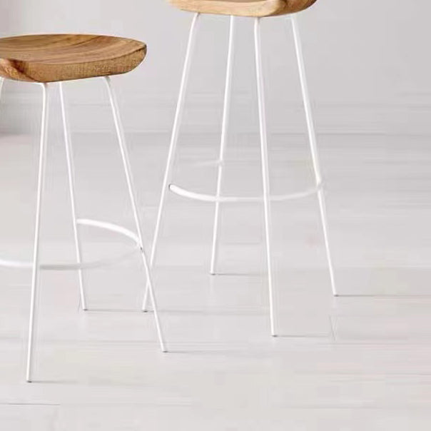 Solid Wood Modern Counter & Bar Stools Matte Finish Indoor Stools Clearhalo 'Bar Furniture' 'Bar Stools' 'bar_stools' 'furn' 'furn_bar_stools' 'Furniture' 'Kitchen & Dining Furniture' 6747781