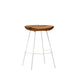 Solid Wood Modern Counter & Bar Stools Matte Finish Indoor Stools Walnut White 1 Piece Short Stool(22"H) Clearhalo 'Bar Furniture' 'Bar Stools' 'bar_stools' 'furn' 'furn_bar_stools' 'Furniture' 'Kitchen & Dining Furniture' 6747808