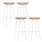Solid Wood Modern Counter & Bar Stools Matte Finish Indoor Stools Natural Wood White 4 Piece Set Bar Stool(30"H) Clearhalo 'Bar Furniture' 'Bar Stools' 'bar_stools' 'furn' 'furn_bar_stools' 'Furniture' 'Kitchen & Dining Furniture' 6747840