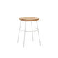 Solid Wood Modern Counter & Bar Stools Matte Finish Indoor Stools Natural Wood White 1 Piece Short Stool(22"H) Clearhalo 'Bar Furniture' 'Bar Stools' 'bar_stools' 'furn' 'furn_bar_stools' 'Furniture' 'Kitchen & Dining Furniture' 6747848