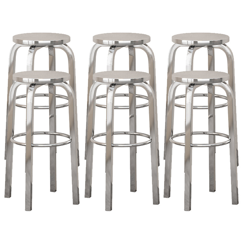 Chrommetall -Innenhocker Industrielle Edelstahlhocker