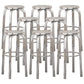 Chrommetall -Innenhocker Industrielle Edelstahlhocker