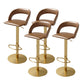 Swivel Leather Bar Stool Adjustable Height Counter Stool for Bristol