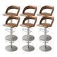 Swivel Leather Bar Stool Adjustable Height Counter Stool for Bristol