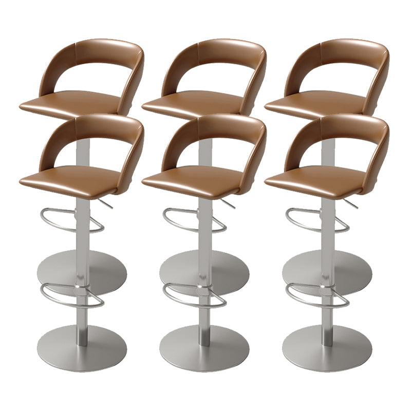 Swivel Leather Bar Stool Adjustable Height Counter Stool for Bristol