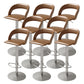 Swivel Leather Bar Stool Adjustable Height Counter Stool for Bristol
