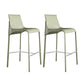 Modern Bar Stool Backrest Leather Counter Stool for Bristol with Metal Legs