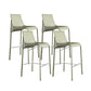 Modern Bar Stool Backrest Leather Counter Stool for Bristol with Metal Legs