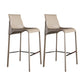 Modern Bar Stool Backrest Leather Counter Stool for Bristol with Metal Legs