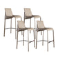 Modern Bar Stool Backrest Leather Counter Stool for Bristol with Metal Legs