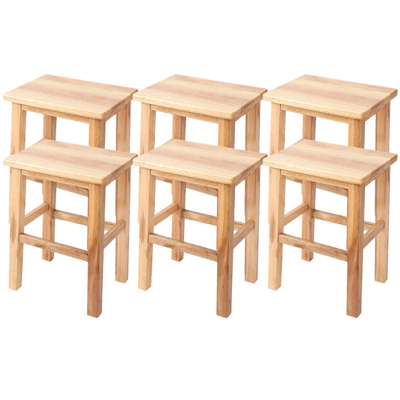 モダンなレザーバースツールラバーウッドカウンタースツールホーム用