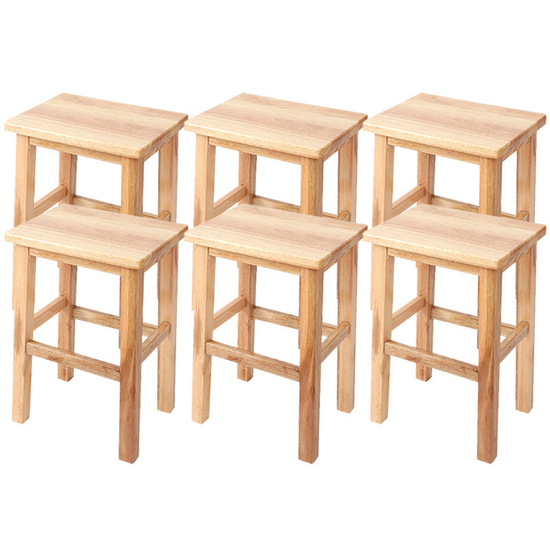 モダンなレザーバースツールラバーウッドカウンタースツールホーム用