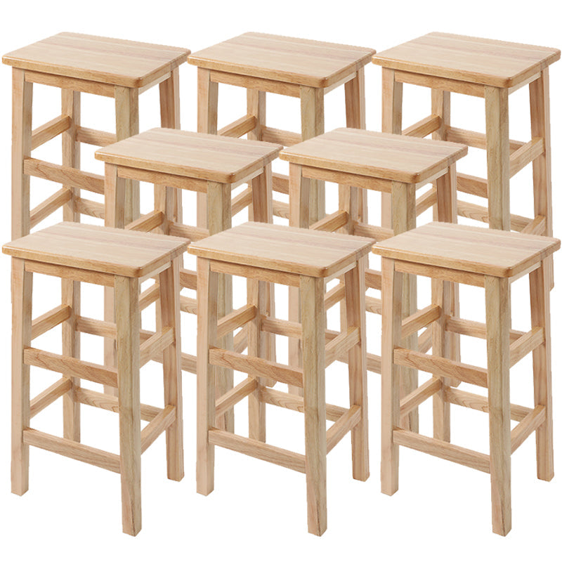 モダンなレザーバースツールラバーウッドカウンタースツールホーム用