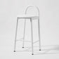 Contemporary Armless Dining Stools Solid Wood Bar Stools with Footrest