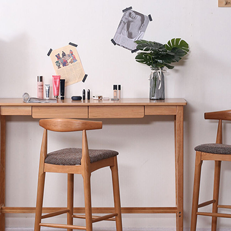 Industrial Fabric Counter & Bar Stools Ash Wood Indoor Stools Clearhalo 'Bar Furniture' 'Bar Stools' 'bar_stools' 'furn' 'furn_bar_stools' 'Furniture' 'Kitchen & Dining Furniture' 6748106