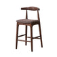 Industrial Fabric Counter & Bar Stools Ash Wood Indoor Stools Walnut 1 Piece Counter Stool(26"H) Clearhalo 'Bar Furniture' 'Bar Stools' 'bar_stools' 'furn' 'furn_bar_stools' 'Furniture' 'Kitchen & Dining Furniture' 6748112