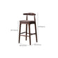 Industrial Fabric Counter & Bar Stools Ash Wood Indoor Stools Clearhalo 'Bar Furniture' 'Bar Stools' 'bar_stools' 'furn' 'furn_bar_stools' 'Furniture' 'Kitchen & Dining Furniture' 6748125