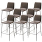 Industrial Bar Stool Leather Backrest Counter Stool for Bristol With Metal Legs 8 Piece Set Counter Stool(26"H) Clearhalo 'Bar Furniture' 'Bar Stools' 'bar_stools' 'furn' 'furn_bar_stools' 'Furniture' 'Kitchen & Dining Furniture' 6748134