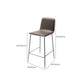 Industrial Bar Stool Leather Backrest Counter Stool for Bristol With Metal Legs Clearhalo 'Bar Furniture' 'Bar Stools' 'bar_stools' 'furn' 'furn_bar_stools' 'Furniture' 'Kitchen & Dining Furniture' 6748152