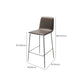 Industrial Bar Stool Leather Backrest Counter Stool for Bristol With Metal Legs Clearhalo 'Bar Furniture' 'Bar Stools' 'bar_stools' 'furn' 'furn_bar_stools' 'Furniture' 'Kitchen & Dining Furniture' 6748153