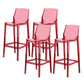 Industrial Bar Stool Acrylic Backrest Counter Stool for Living Room