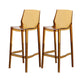 Industrial Bar Stool Acrylic Backrest Counter Stool for Living Room