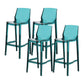Industrial Bar Stool Acrylic Backrest Counter Stool for Living Room