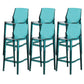 Industrial Bar Stool Acrylic Backrest Counter Stool for Living Room