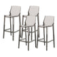 Industrial Bar Stool Acrylic Backrest Counter Stool for Living Room