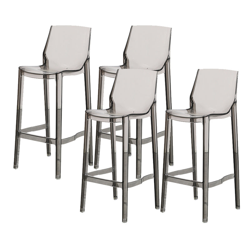 Industrial Bar Stool Acrylic Backrest Counter Stool for Living Room