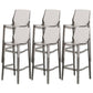 Industrial Bar Stool Acrylic Backrest Counter Stool for Living Room